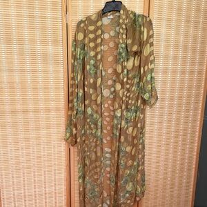 Floral Kimono with Earthy Tones